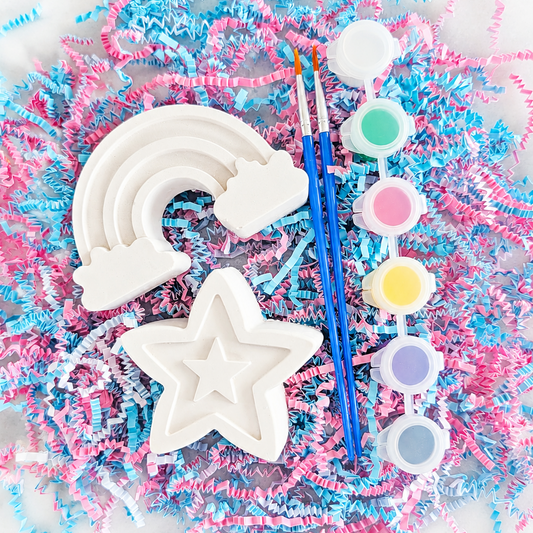 Rainbow & Shooting Star Plaster Paint Kit