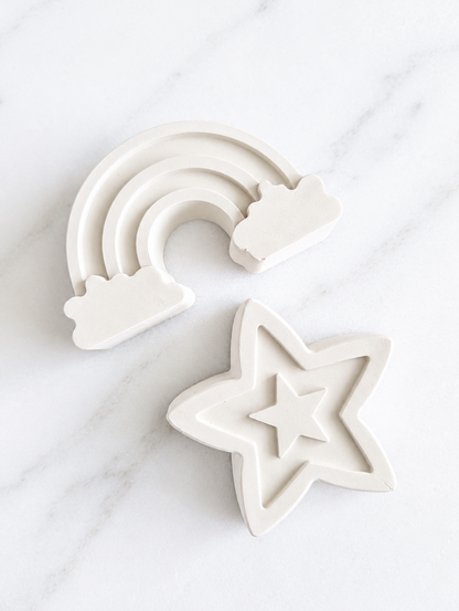 Rainbow & Shooting Star Plaster Paint Kit